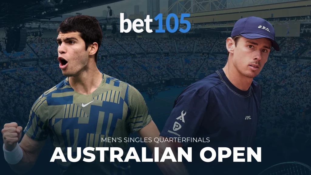 Carlos Alcaraz vs. Alex de Minaur Australian Open Men's Singles Quarterfinals Jan. 27, 2026