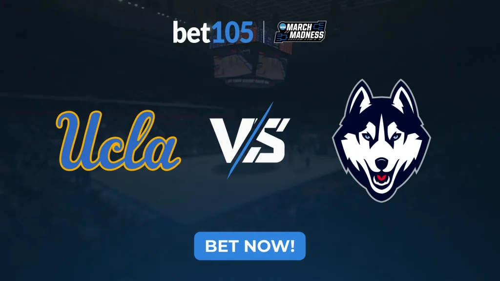 (7) UCLA Bruins vs. (2) Connecticut Huskies March Madness 2026 prediction on bet105