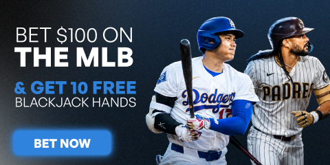 Bet $100 on MLB & Get 10 Free Blackjack Hands